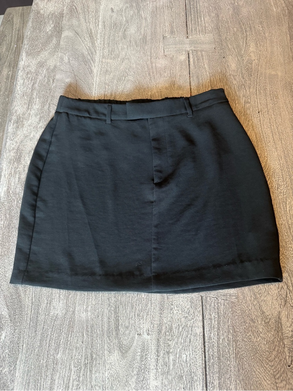 a new day Black Mini Skirt with Belt Loops